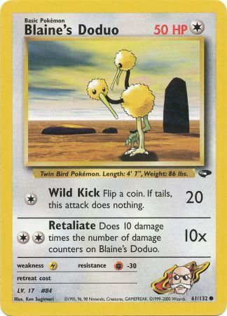 Blaine's Doduo 61/132-Kantocards