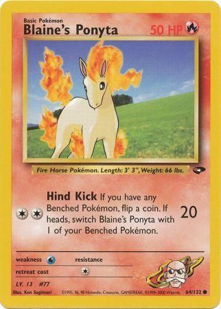 Blaine's Ponyta 64/132-Kantocards