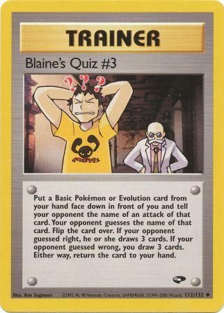 Blaine's Quiz #3 112/132-Kantocards