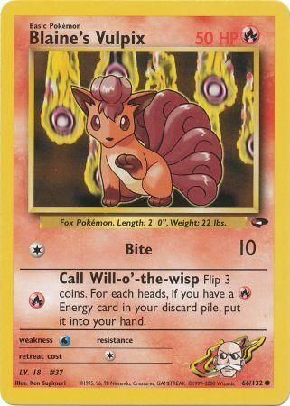 Blaine's Vulpix 66/132-Kantocards