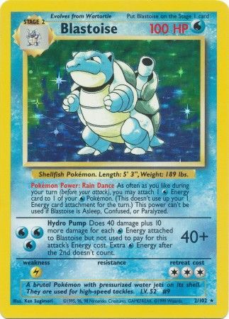 Blastoise 2/102-Kantocards