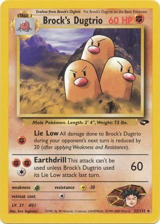 Brock's Dugtrio 22/132-Kantocards