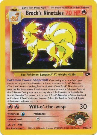 Brock's Ninetale 3/132 - Holo-Kantocards