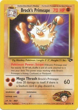 Brock's Primeape 35/132-Kantocards