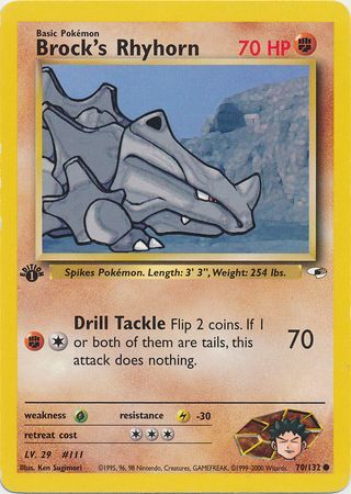 Brock's Rhyhorn 70/132 - 1ST EDITION-Kantocards