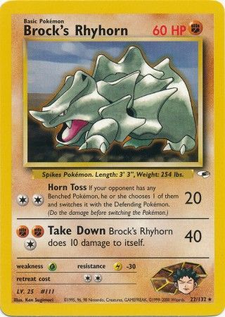 Brock's Rhyhorn 22/132-Kantocards