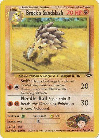 Brock's Sandslash 36/132-Kantocards