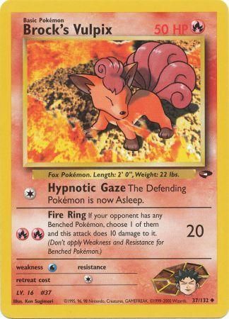 Brock's Vulpix 37/132-Kantocards