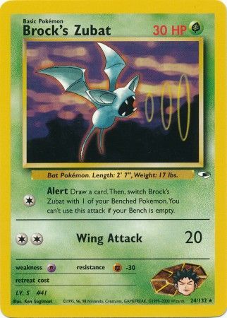 Brock's Zubat 24/132-Kantocards