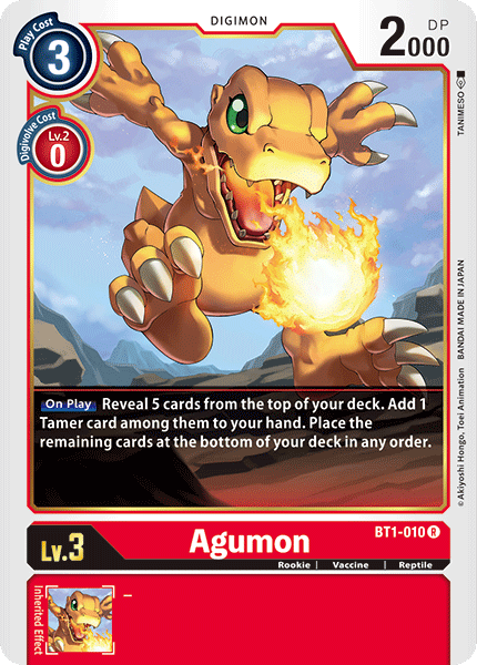Agumon BT1-010-Kantocards