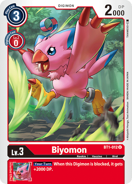Biyomon BT1-012-Kantocards