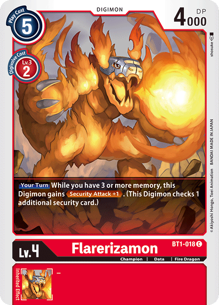 Flarerizamon BT1-018-Kantocards
