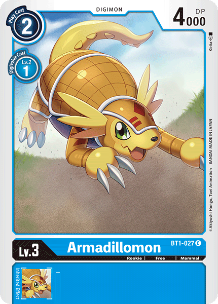 Armadillomon BT1-027-Kantocards
