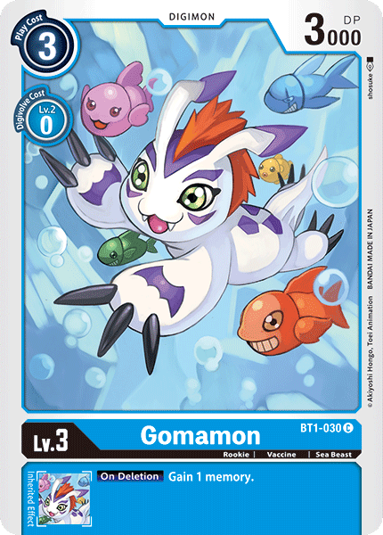 Gomamon BT1-030-Kantocards