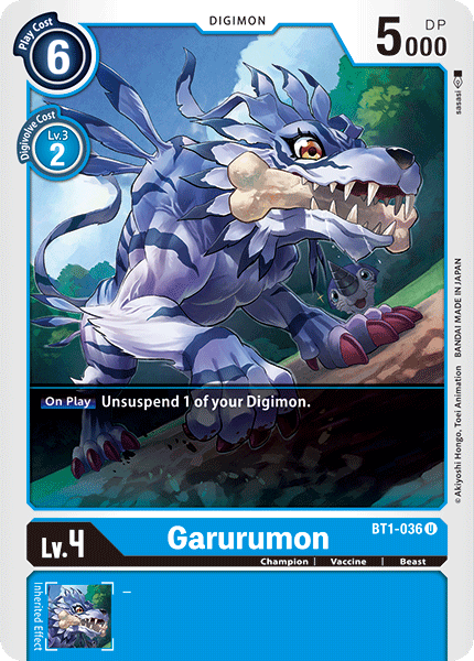 Garurumon BT1-036-Kantocards