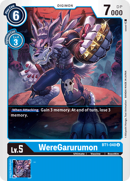 WereGarurumon BT1-040-Kantocards