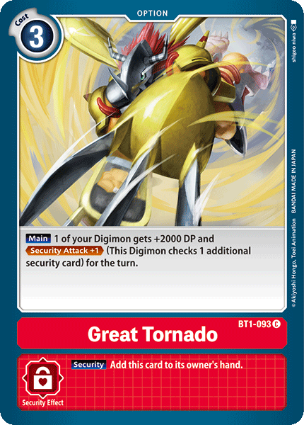 Great Tornado BT1-093-Kantocards