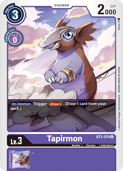 Tapirmon BT2-070-Kantocards