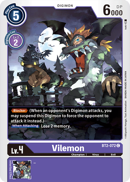 Vilemon BT2-072-Kantocards
