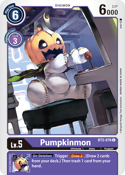 Pumpkinmon BT2-076-Kantocards
