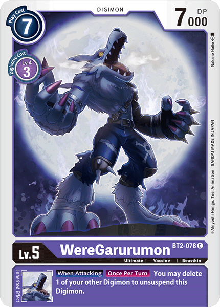 WereGarurumon BT2-078-Kantocards