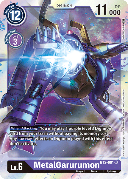 MetalGarurumon BT2-081-Kantocards