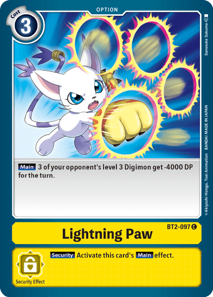 Lightning Paw BT2-097-Kantocards