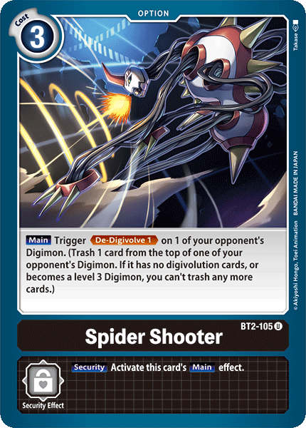 Spider Shooter BT2-105-Kantocards
