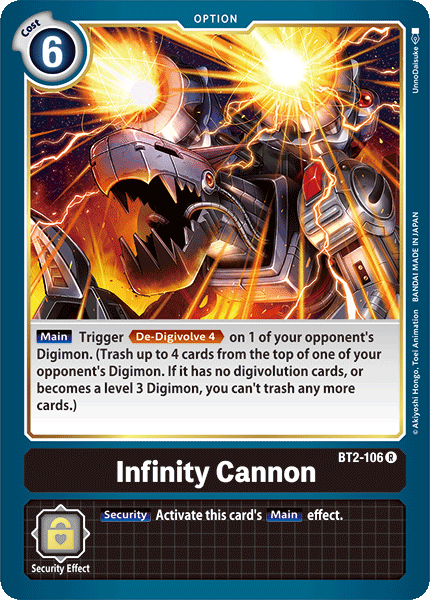 Infinity Cannon BT2-106-Kantocards