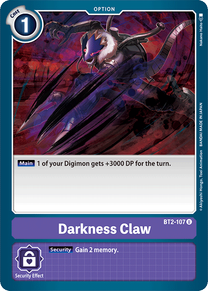 Darkness Claw BT2-107-Kantocards
