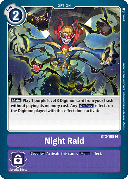Night Raid BT2-108-Kantocards