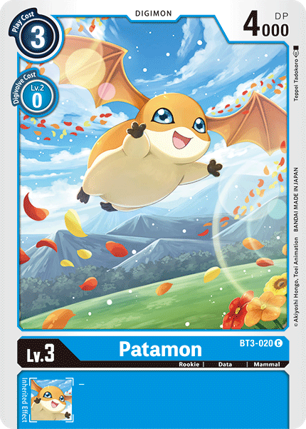 Patamon BT3-020-Kantocards