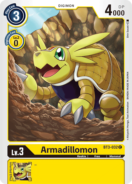 Armadillomon BT3-032-Kantocards