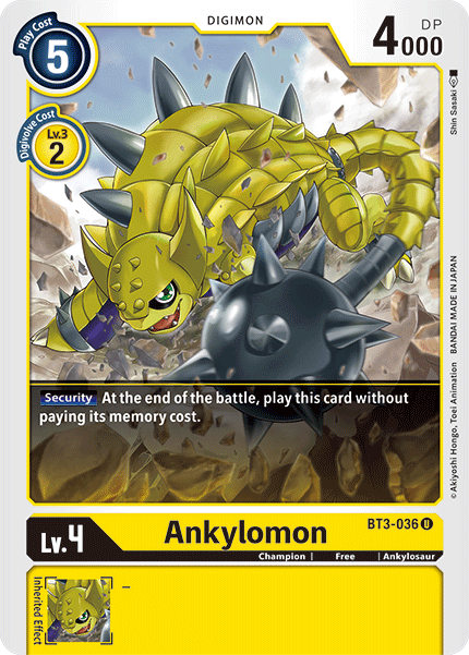 Ankylomon BT3-036-Kantocards