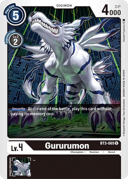 Gururumon BT3-065-Kantocards