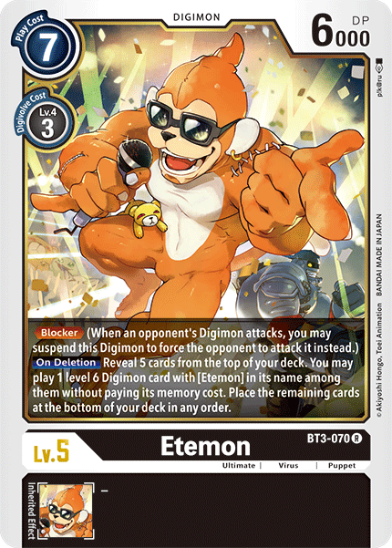 Etemon BT3-070-Kantocards