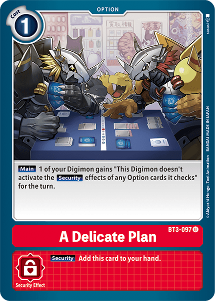 A Delicate Plan BT3-097-Kantocards