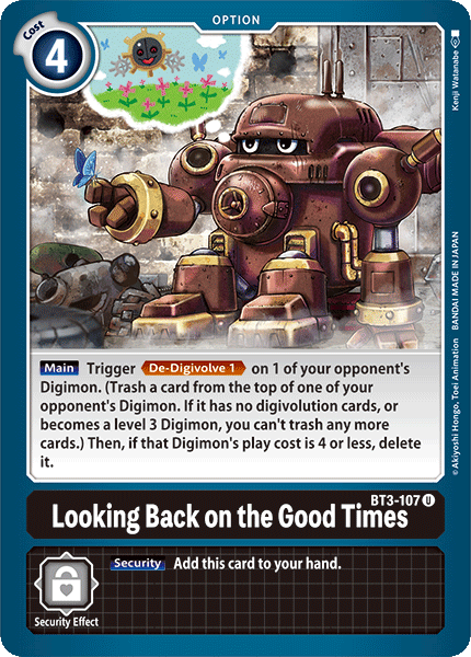 Looking Back On The Good Times BT3-107-Kantocards