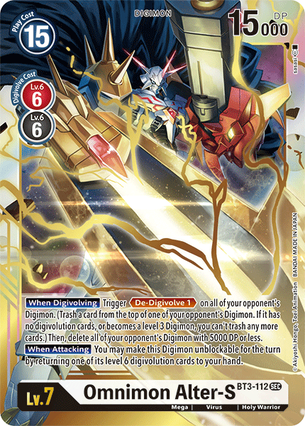 Omnimon Alter-S BT3-112-Kantocards