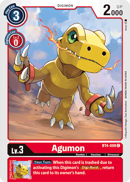 Agumon BT4-008-Kantocards