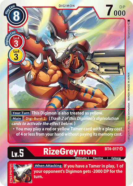 RizeGreymon BT4-017-Kantocards