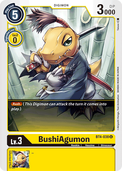 BushiAgumon BT4-038-Kantocards