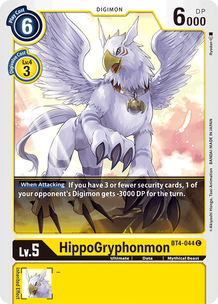 HippoGyphonmon BT4-044-Kantocards