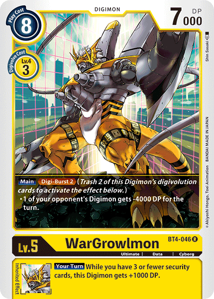 WarGrowlmon BT4-046-Kantocards