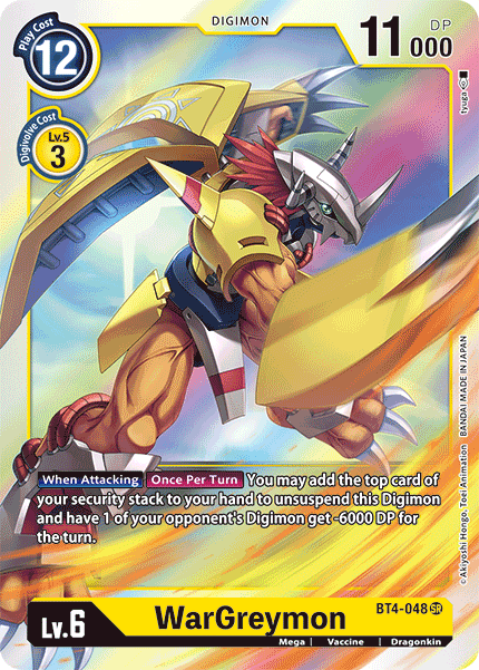 WarGreymon BT4-048-Kantocards