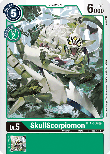 SkullScorpiomon BT4-056-Kantocards