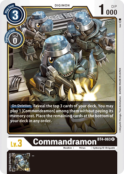Commandramon BT4-063-Kantocards