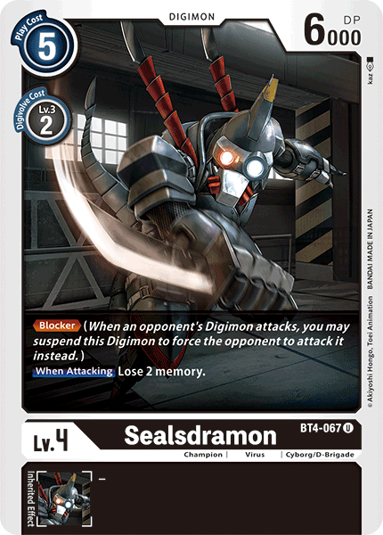 Sealsdramon BT4-067-Kantocards