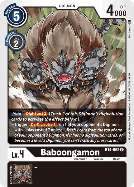 Baboongamon BT4-068-Kantocards