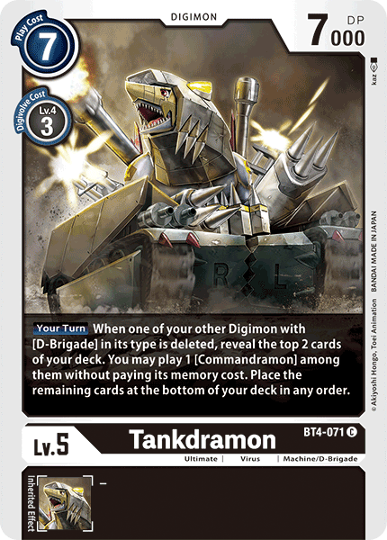 Tankdramon BT4-071-Kantocards